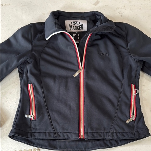 Marker Black Jacket with Red Accents - Picture 1 of 7